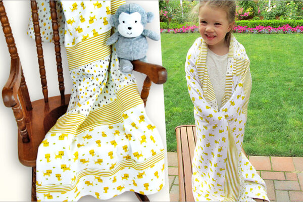 Reversible Knit Baby Blanket