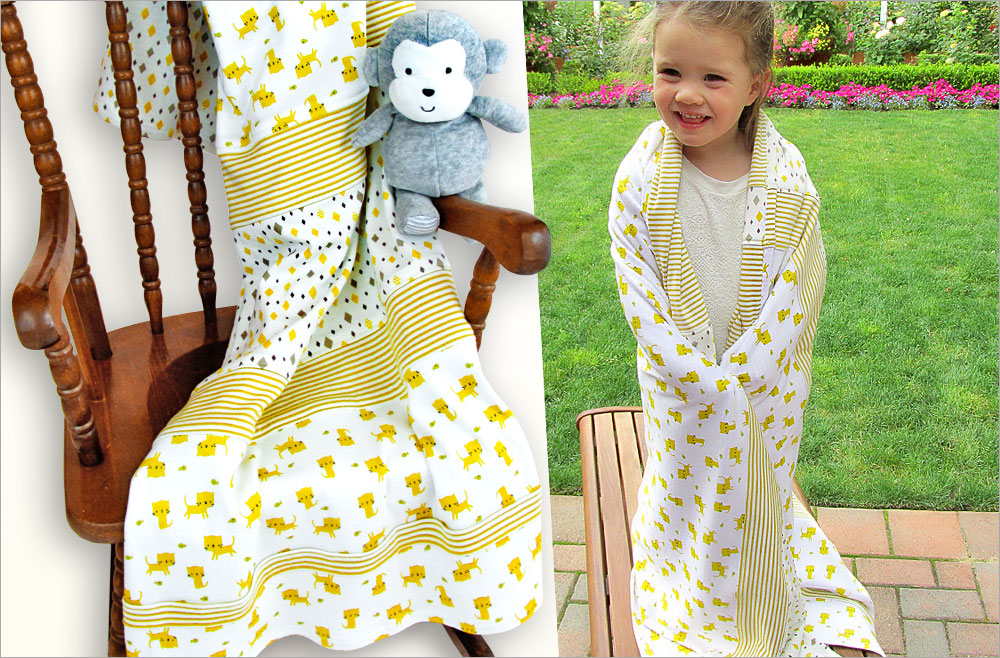 Reversible Knit Baby Blanket