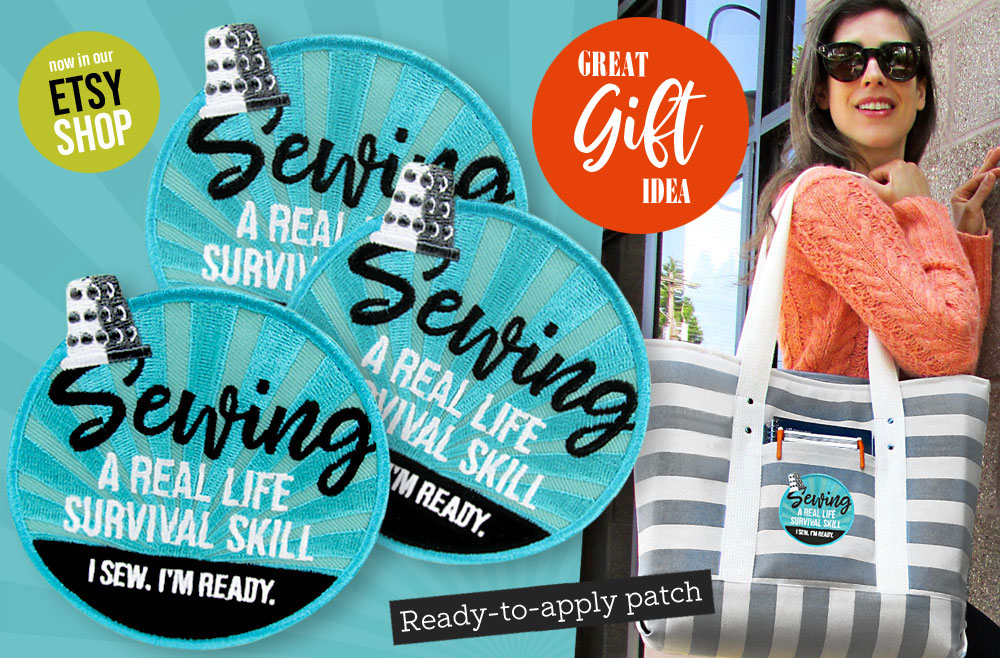 Ready-to-Apply Embroidered Sewing Survival Patch